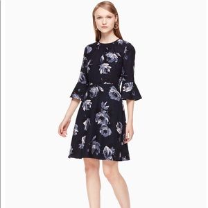 Kate Spade Night Rose in Rich Navy Floral Dress